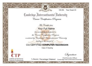 30 Free Ciu Certifications