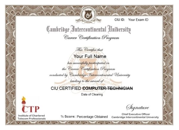 Ciu Career Certification